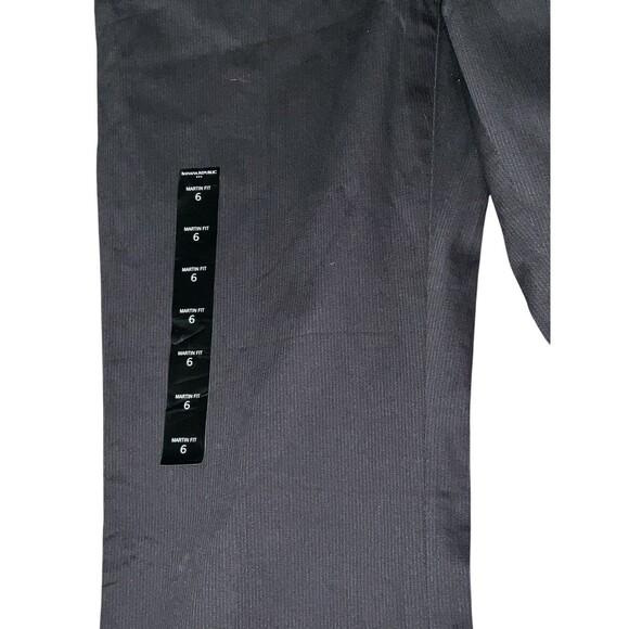 NWT Banana Republic Women's Sz 6 Martin Fit Grey Ribbed Flare Pants Stretch - Picture 2 of 6